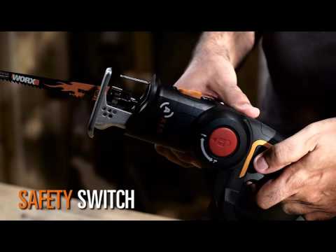 Worx WX550.9 Axis Cordless Jigsaw & Reciprocating Saw 20V 16