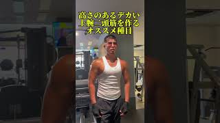 ピークを作る上腕二頭筋オススメ種目 #shorts #de190 #ダイエット #コーチング #モテる #パーソナルトレーナー #腕トレ #上腕二頭筋 #hiphop