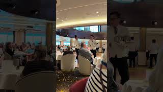 Afternoon tea on Queen Anne @CunardLineOfficial #travel #cruise #cunard #traditional #cake #tea