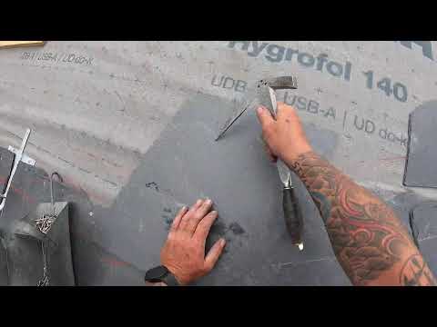 Fuß einbinden - Teil 35 - Schiefer Schuppendeckung in Freital - Schieferdecker aus Sachsen