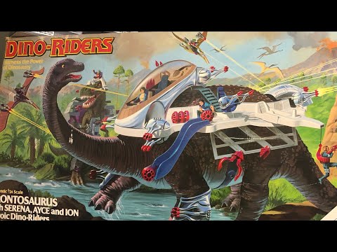Dino Riders Brontosaurus with Serena, Ayce and Ion review!