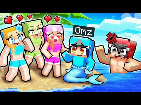 Playing as a BABY MERMAID to Rizz Girls in Minecraft!