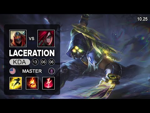 Laceration vs Gamer Girl - Zed Mid vs Katarina - NA Master Patch 10.25