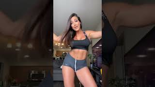 gym body girl make tiktok video #viral #tranding #shorts