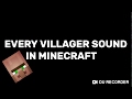 Every Villager Sound In Minecraft