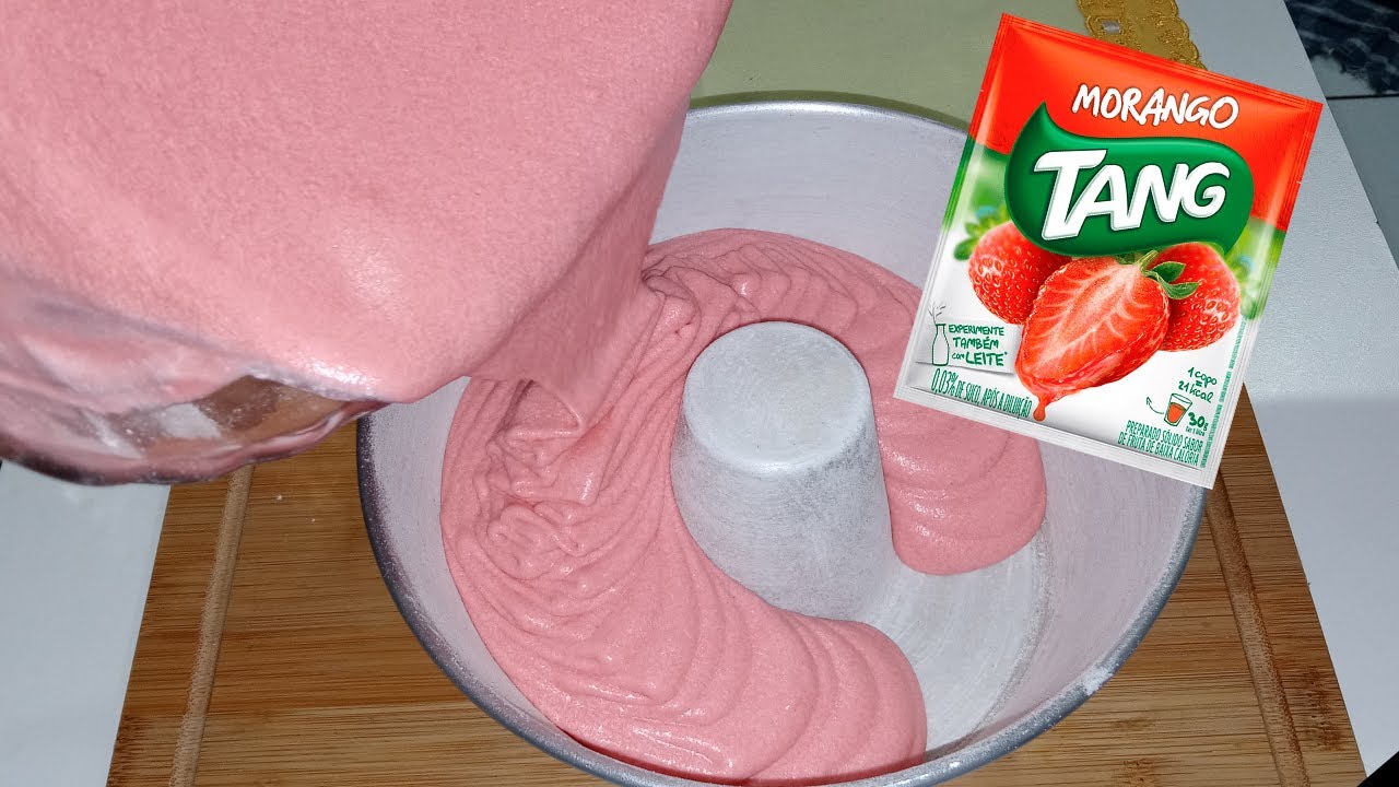 Misture TANG nessa receita ? Bolo Revelação Simples e Rápido