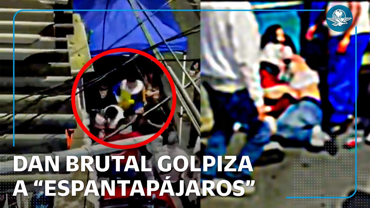Fiesta de Halloween termina en brutal pelea; sujeto disfrazado de espantapájaros recibe golpiza