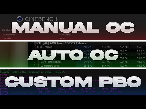 Manual Overclock vs Ryzen Master Auto vs PBO + Curve Optimizer [ft. Ryzen 9 5950X]