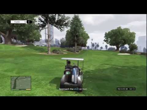 102 Grand Theft Auto V Walkthrough HD PS3 (Franklin Tries One Hole Of Golf)