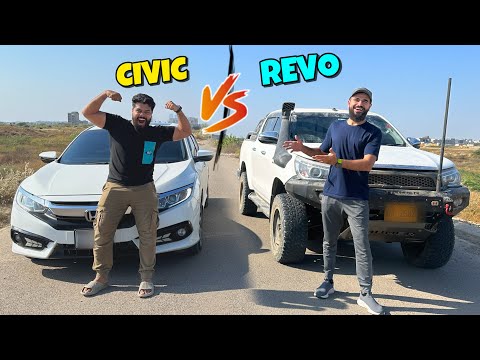 Syed fahad ki civic ke sath tug of war challenge karlia 🛻 Kon jeetey ga ?