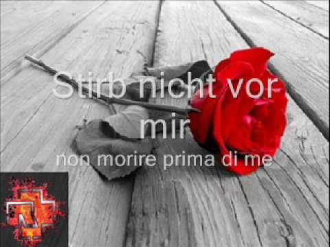 Rammstein - stirb nicht vor mir lyrics italiano