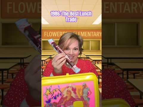 1986: The best lunch trade ever. Soda wrapped in foil was the best. #80saesthetic #80s #lunchbox