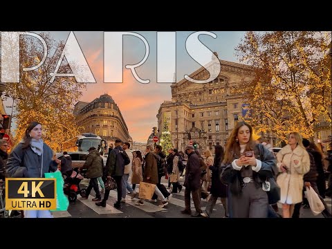 [🇫🇷Paris France 4K 120FPS Walking Tour] PARIS WINTER WALK 16/DECEMBER/2025