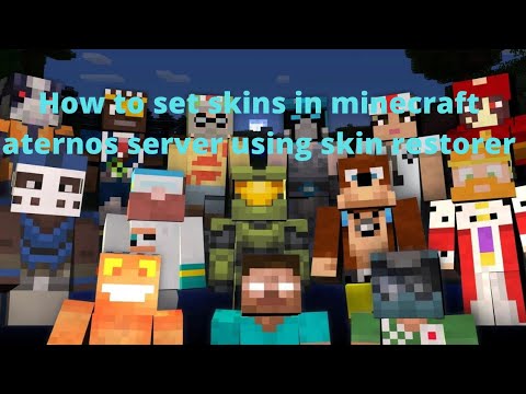 Mr Minecrafter - How to set skins in aternos server by using skin restorer| Minecraft java edition| Mr Minecrafter