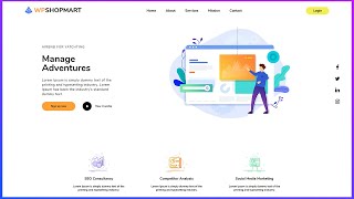 Website Template Design Using Html And CSS | Pure CSS Website Design Tutorial for Beginners