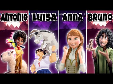 Anna vs Isabella vs Mirabel | Tiles hop edm rush | We don't talk about bruno | Let it go!