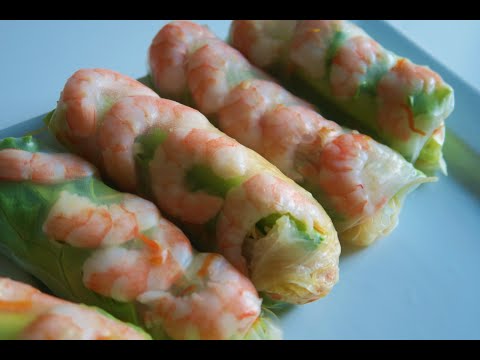 Recette 160 : Rouleaux de Printemps aux Crevettes / Shrimp Spring Rolls