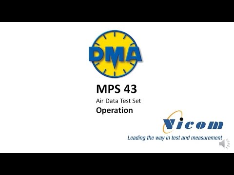 DMA MPS 43 Ultra-compact Air Data Test Set Training