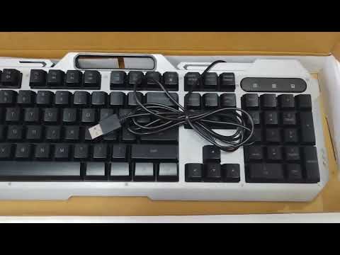 AULA F2023 / Anti-ghosting, Aluminum Body Membrane Wired USB Gaming Keyboard