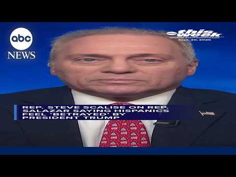 Steve Scalise on Rep. Salazar’s statement that Hispanics 'feel betrayed' by Trump