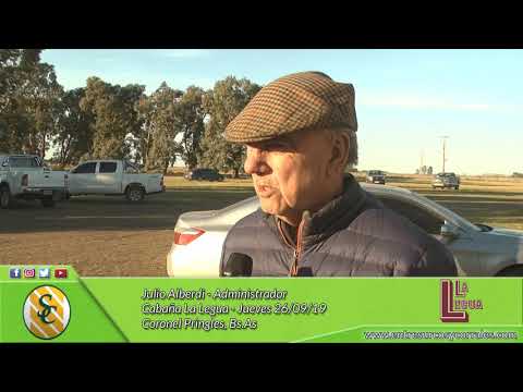 26-09-19 - Julio Alberdi  - Administrador  - Cabaña La Legua - Coronel Pringles