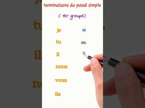terminaisons du passé simple #français #conjugaison #conjugaisonfrançais #الفرنسية_للمبتدئين