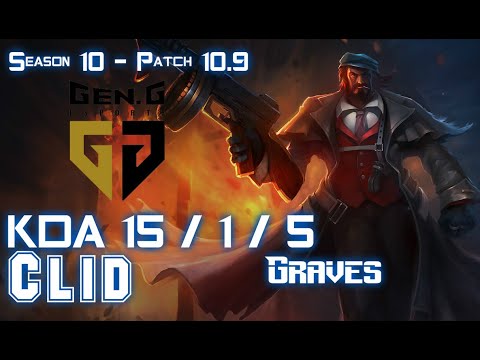 Gen Clid GRAVES vs OLAF Jungle - Patch 10.9 KR Ranked