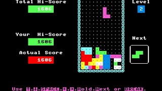 Sharp MZ-800 Game: Tetris (1988 Wermouska)