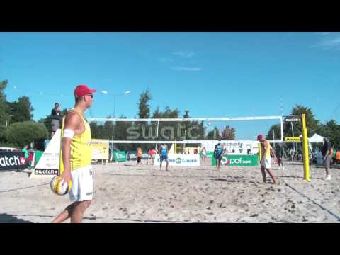 Beach voley / Williman/Zanotta (URU) vs Sutter/Sutter (SUI) Finlandia - Round # 1 - Qualifying - 2-0
