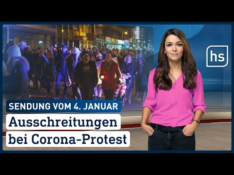 Ausschreitungen bei Corona-Protest | hessenschau vom 04.01.2022