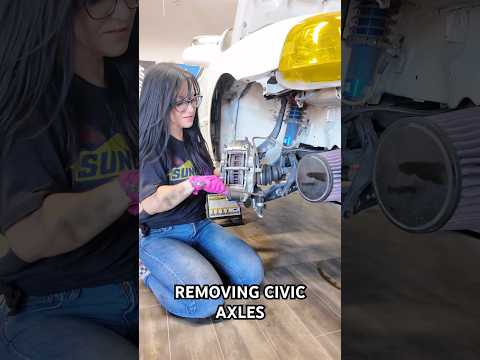 Removing Civic axles #diy #automobile