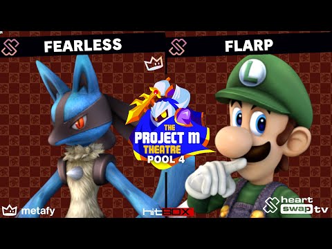 Project M Theatre- Fearless (Lucario) Vs. Flarp (Luigi) - Pool 4