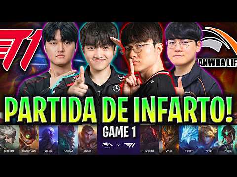 FAKER vs GUMA y ZEUS! 😱PARTIDA DE INFARTO!🔥 | T1 vs HLE Game 1 LCK ROAD TO MSI 2026 en ESPAÑOL