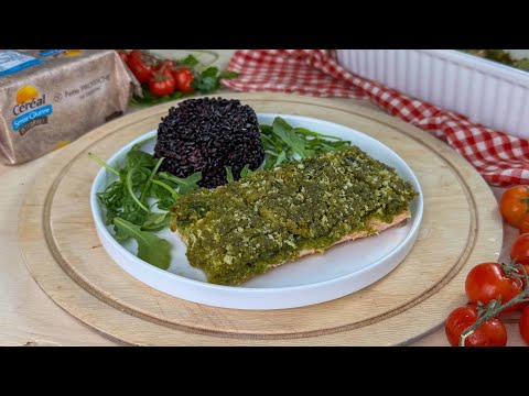 Ricetta Salmone in Crosta - Fette Proteiche ai Legumi Céréal