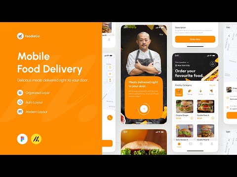 Design a Food Delivery App in Figma - UI Speed Design | Week - 31