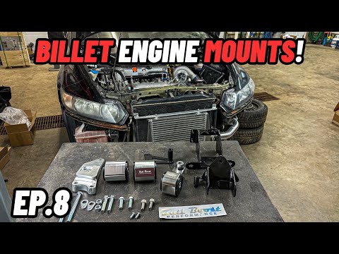 TURBO 8th Gen Honda Civic Build | Ep.8 (Engine Mounts)