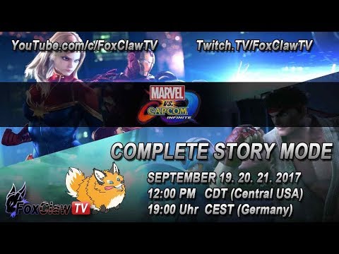 Marvel VS Capcom Infinite STORY MODE ++ | FoxClawTV Live Stream