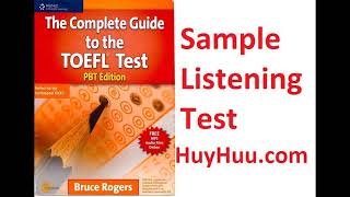 01 The Complete Guide to the TOEFL Test PBT Edition Sample Listening Comprehension Test