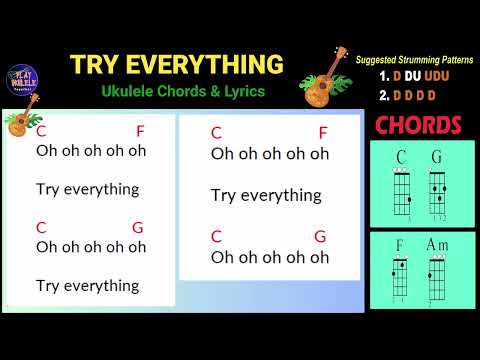 Try Everything by Shakira | Easy Ukulele Chords & Lyrics | PlayAlong