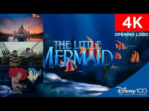 [4K/Fanmade] The Little Mermaid (1989) opening scene (with Disney 100 Years of Wonder logo)