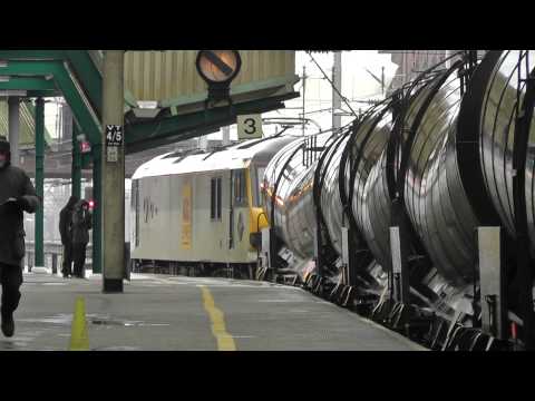 DBS Class 92 Electric Loco No 92041 With 6S94 China Clay to Irvine at Carlisle.m2ts