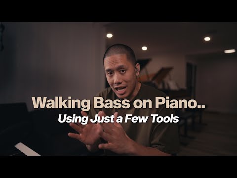 Jazz Piano - How to Play a Walking Bass & Half-note Bass (There's Only a Few Things to Know!)