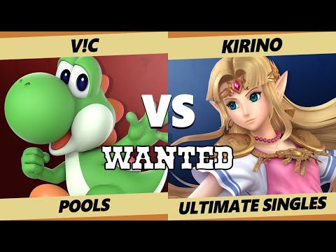Wanted S4 C2 Pools -V!C (Yoshi) Vs. Kirino (Zelda) SSBU Ultimate Tournament