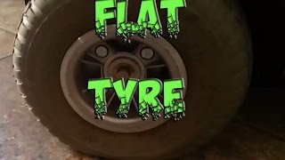 Mobility Scooter - How to change a flat tyre / tire after a puncture