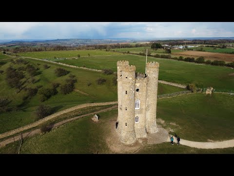 4K Drone Broadway Tower 08.04.22 Cotswolds AONB
