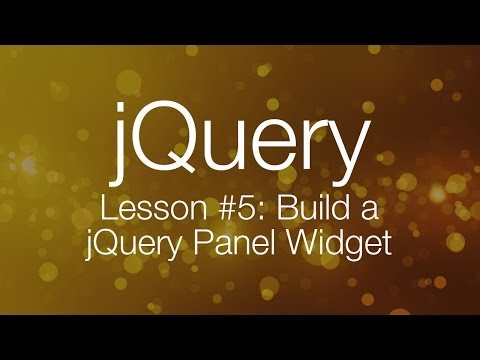 jQuery Tutorial 5 Building a jQuery Tab Panel Widget