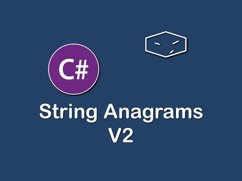 strings anagrams v2 in c