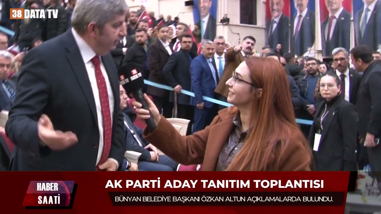 BÜNYAN Belediye Başkanı ÖZKAN ALTUN açıklamalarda bulundu.