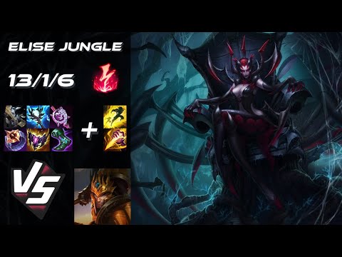 JUNGLE Elise vs Jarvan IV - EU Master Patch 14.19