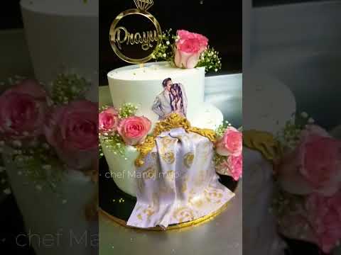 Just engaged cake how to make #deferent #adorable #beautiful #easy #ideas #shortvideo #shorts